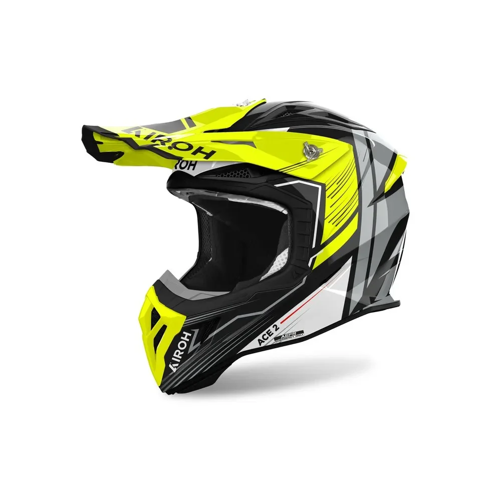 Capacete Airoh Aviator Ace 2 Engine Amarelo Brilho - Spinelli